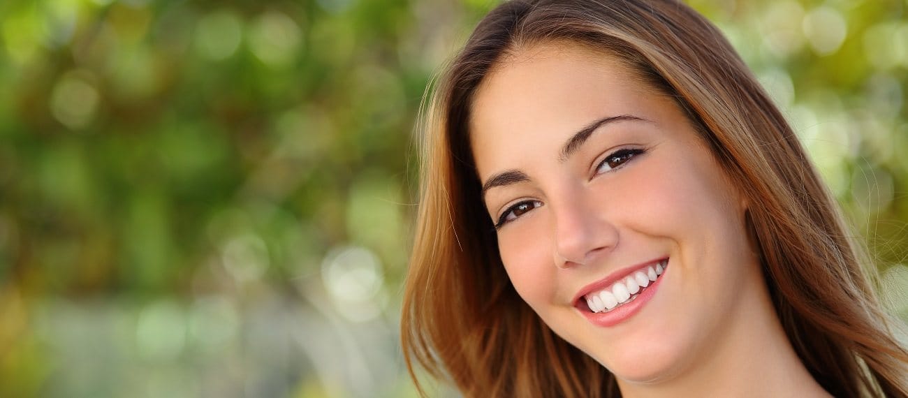 woman smiling beautifully