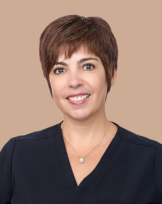 Smiling woman in dental chair